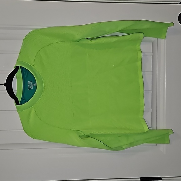 Women's Athleta Sweater Neon Green/Yellow Size L - Picture 3 of 7